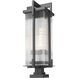 Fortis 3 Light 35 inch Sand Black Outdoor Pier Mounted Fixture