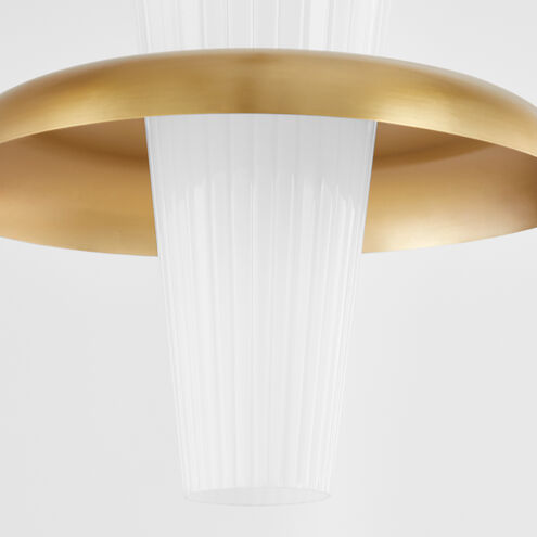 Mallory 1 Light 16 inch Aged Brass Pendant Ceiling Light