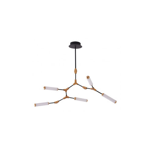 Canada LED 28 inch Black and Gold LED Chandelier Ceiling Light