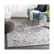 Wanderlust 87 X 63 inch Silver Gray/White/Charcoal Rugs in 5 x 8