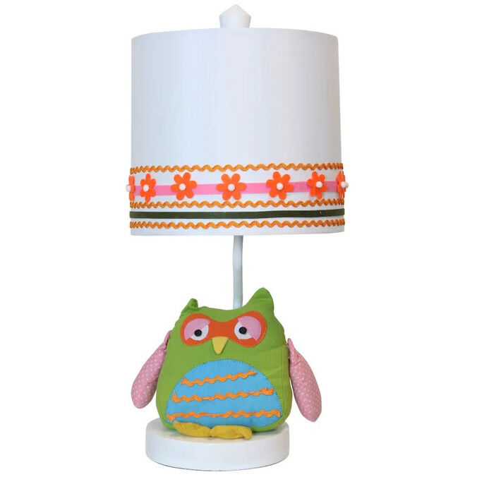 Poly Owl 20.75 inch 60 watt Multicolor Table Lamp Portable Light