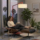 Stretch 75 inch 9 watt Crimson Red Arc Floor Lamp Portable Light