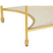 Jeanelle 53.5 X 16 inch Cerused White / Stained Gold Console Table
