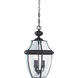 Lancaster 3 Light 11.75 inch Black Outdoor Pendant