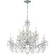 Maria Theresa 12 Light 29 inch Polished Chrome Chandelier Ceiling Light in Clear Italian