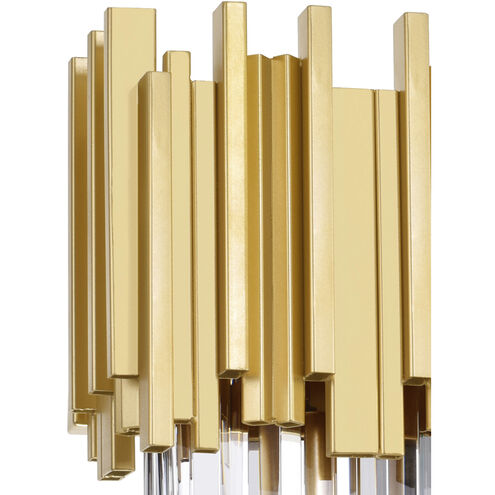 Deco 3 Light 17 inch Medallion Gold Vanity Light Wall Light