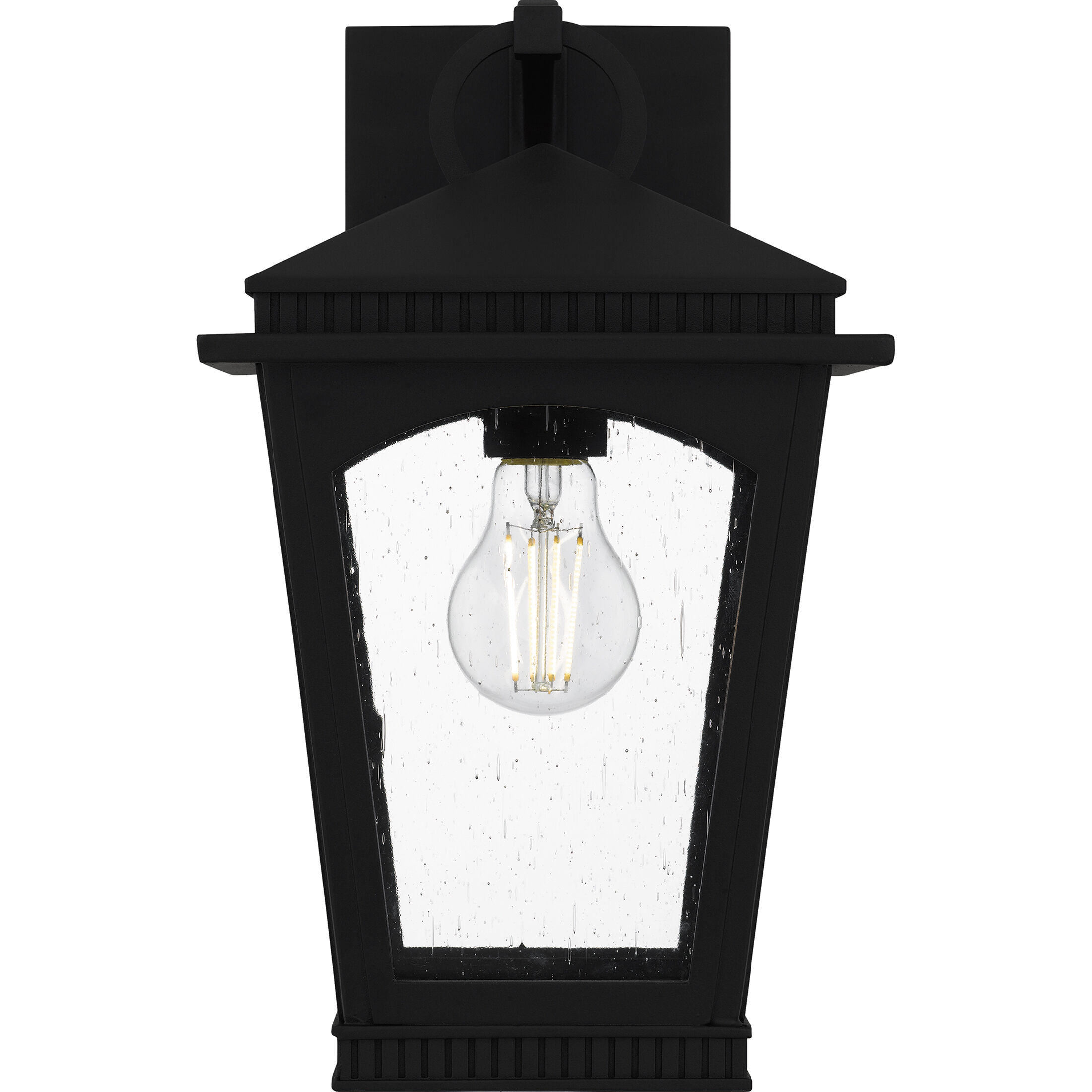 Huck 1 Light 13.25 inch Earth Black Outdoor Wall Lantern, Medium