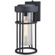 Crestline LED 14 inch Textured Black Outdoor Wall