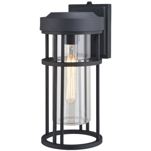 Crestline LED 14 inch Textured Black Outdoor Wall