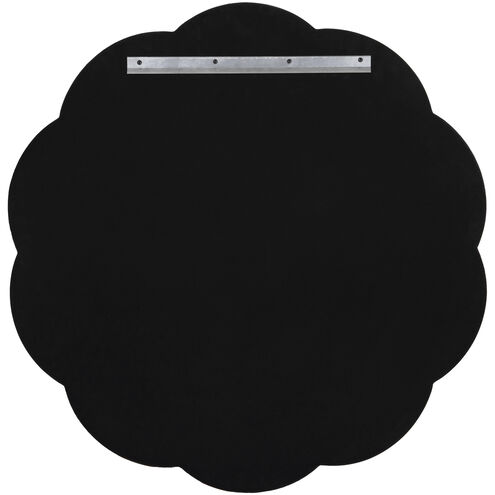 Scallop Gray Shagreen with Weathered Brass Wall Mirror