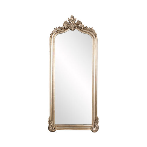 Tudor 87 X 38 inch Champagne Silver Leaf Floor Mirror 