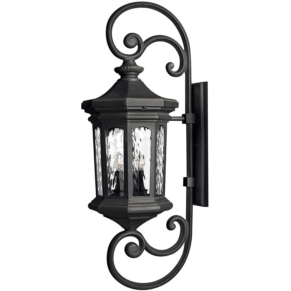 Hinkley 1609MB LL Estate Series Raley LED 42 inch Museum Black Outdoor Wall Mount Lantern Extra Large