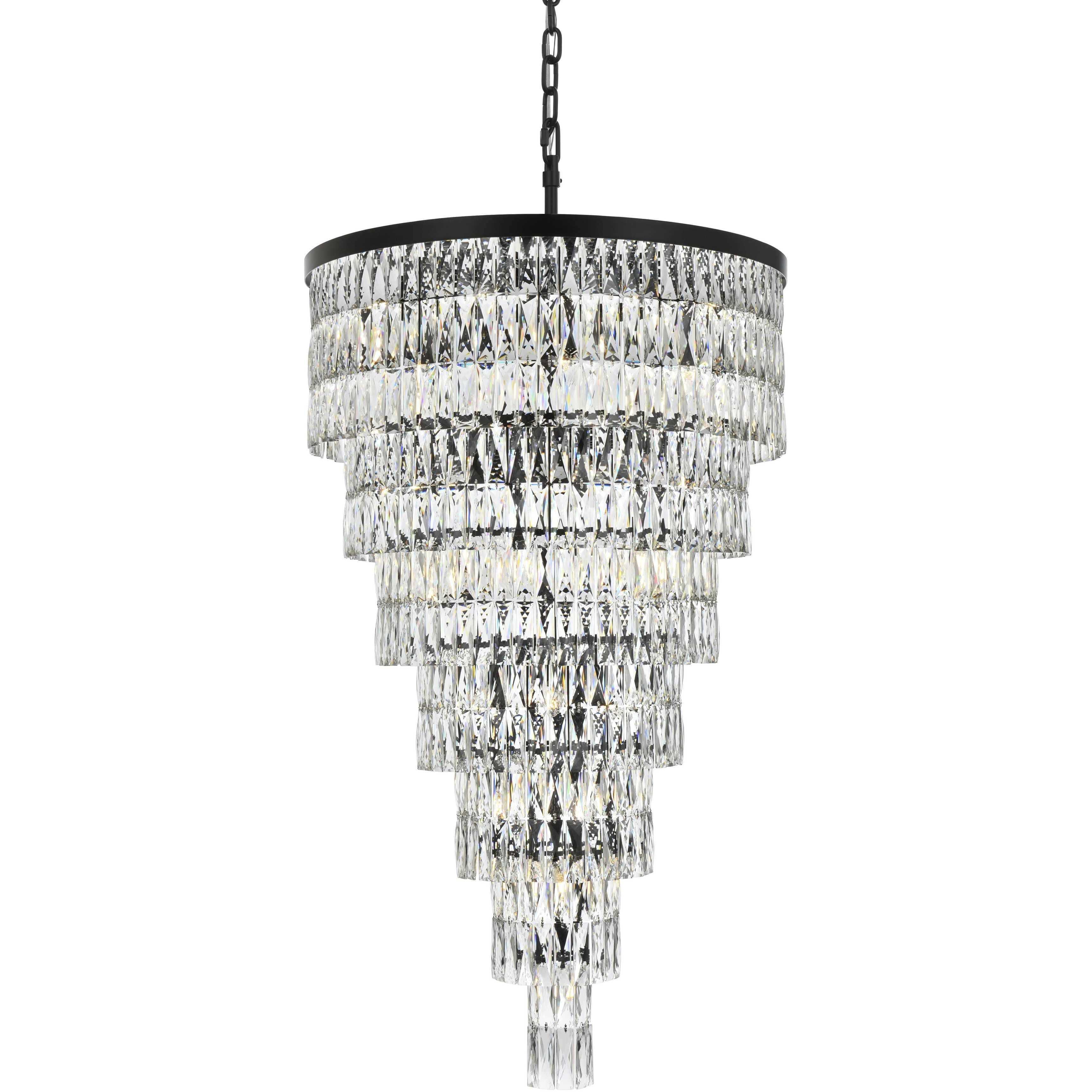 Josephine 41 Light 32 inch Black Chandelier Ceiling Light