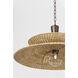 Landry 1 Light 30 inch Bronze Leaf Pendant Ceiling Light