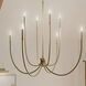 Malene 8 Light Champagne Bronze Chandelier Foyer Ceiling Light