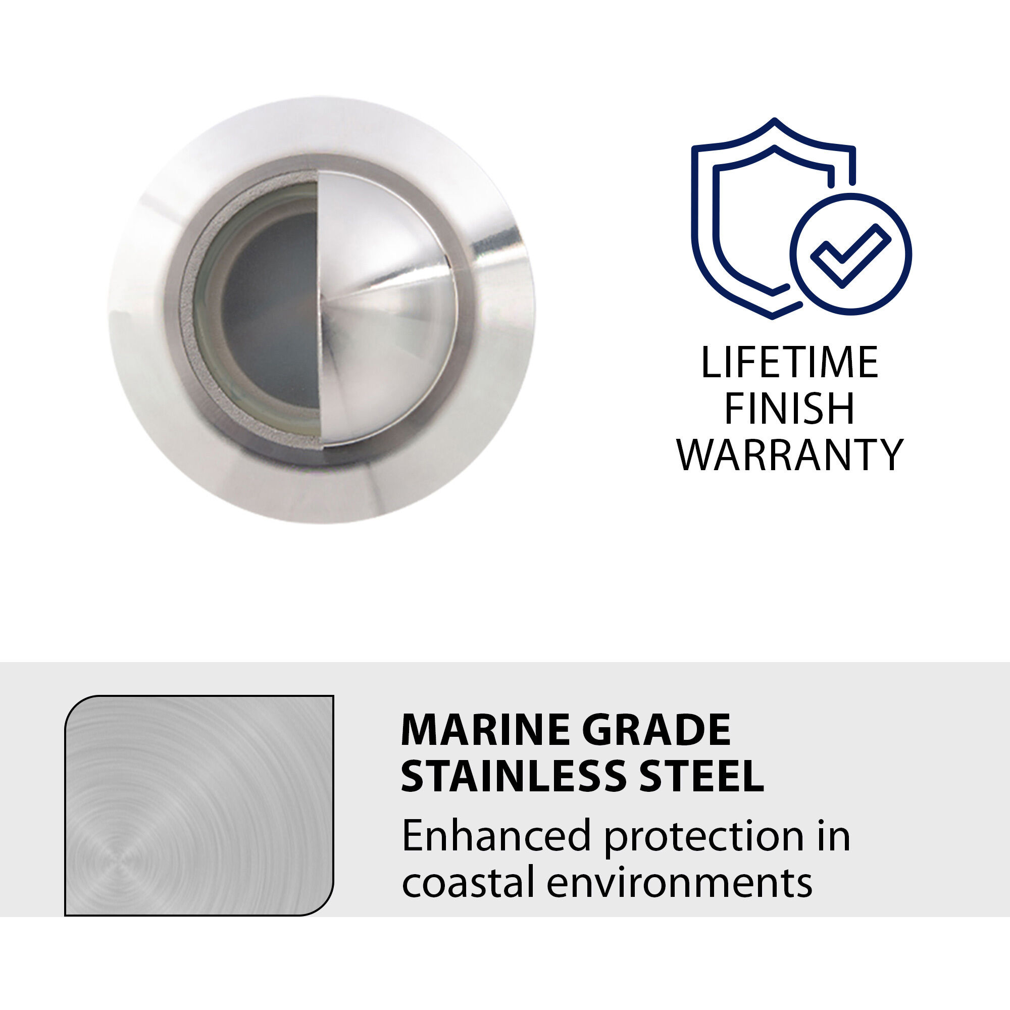 Tyler 12 4.1 watt Stainless Steel Path Lighting in 2700K, WAC Landscape