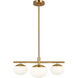 ED Ellen DeGeneres Lune 3 Light 27.38 inch Semi-Flush Mount