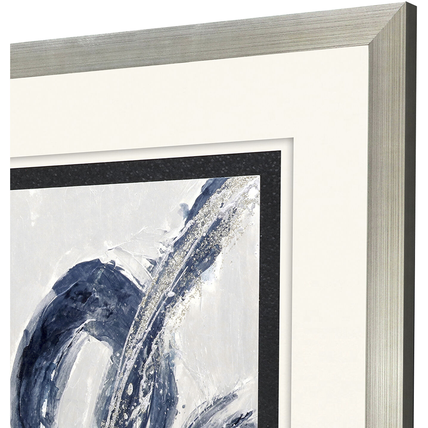 Breakdown Blue and Green and Metallic Framed Art, The Studio