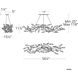Signature Secret Garden LED 56.3 inch Heirloom Bronze Linear Chandelier Ceiling Light, Schonbek Signature