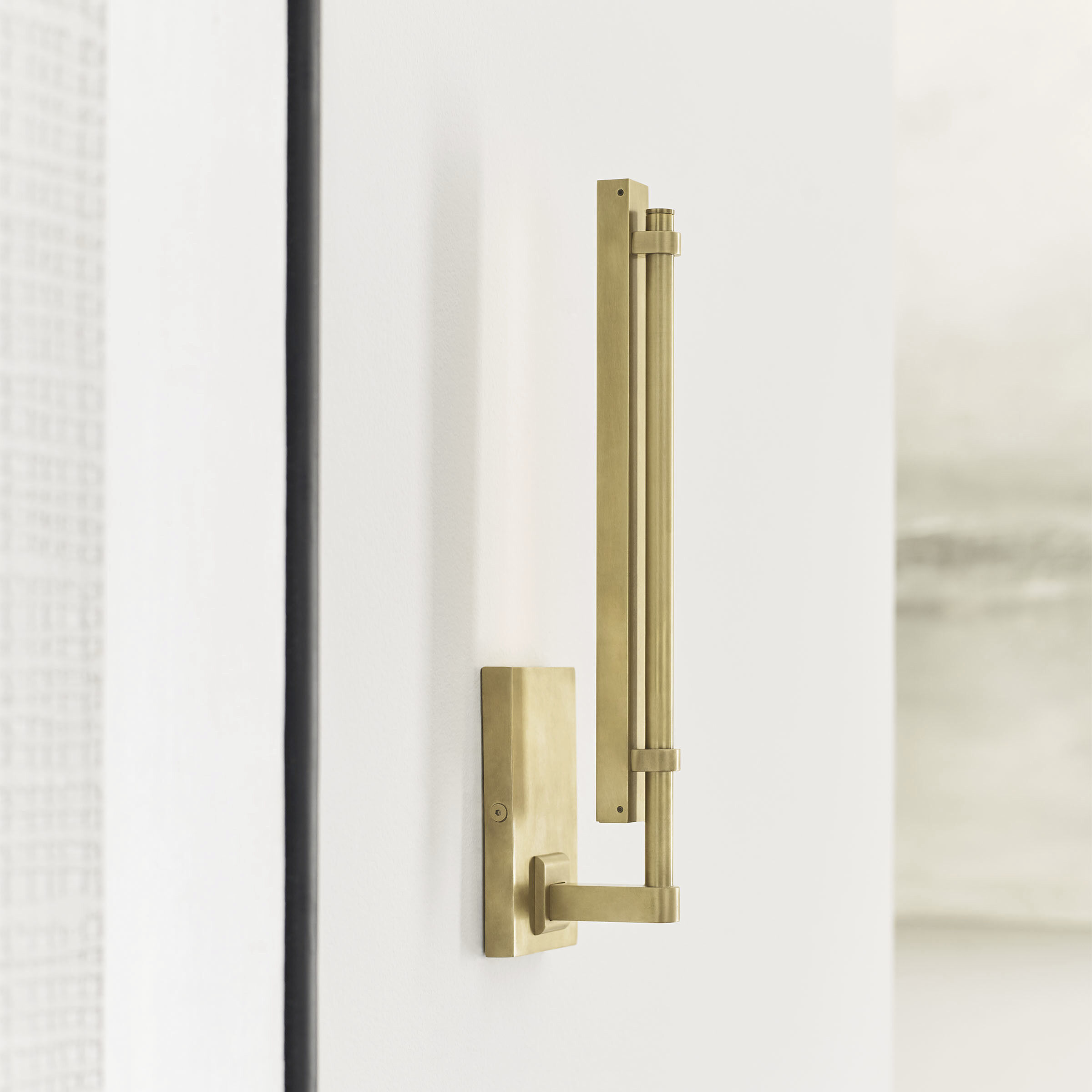 Sean Lavin Kal LED Natural Brass Bath Light Wall Light, Integrated LED