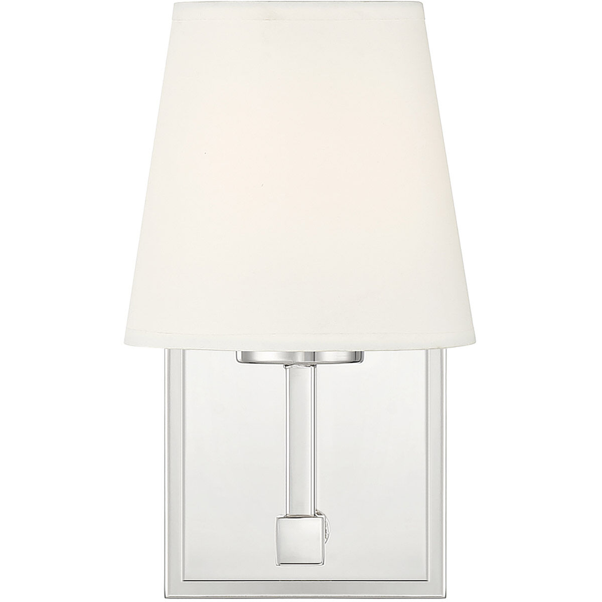 Traditional 1 Light 5.5 inch Polished Nickel Wall Sconce Wall Light