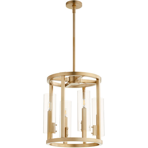 Harbin 4 Light 19 inch Aged Brass Entry Ceiling Light