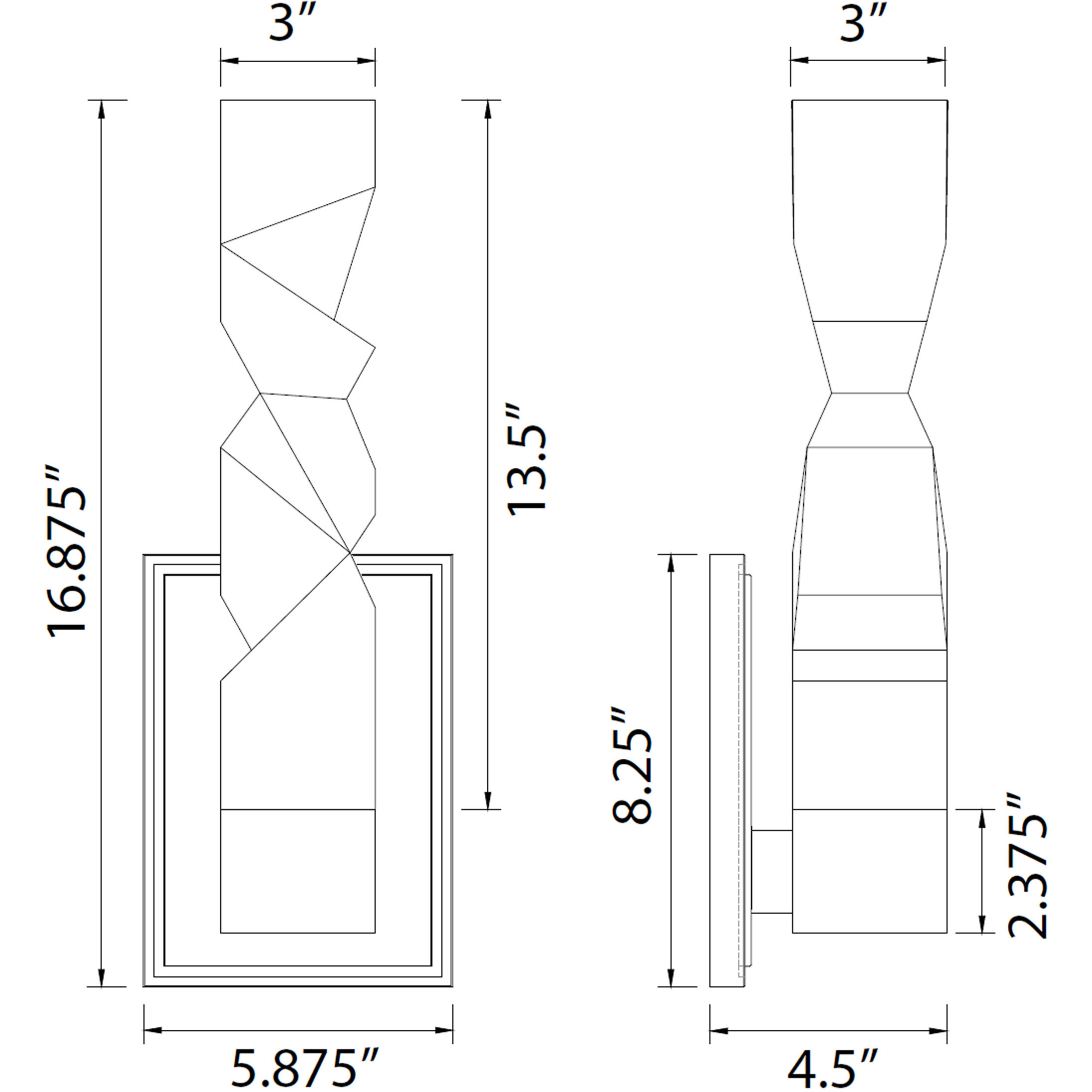 Mamadim 1 Light 5.88 inch Matte White Wall Sconce Wall Light