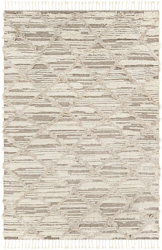 Sahara 108 X 72 inch Light Beige Rug in 6 X 9, Rectangle