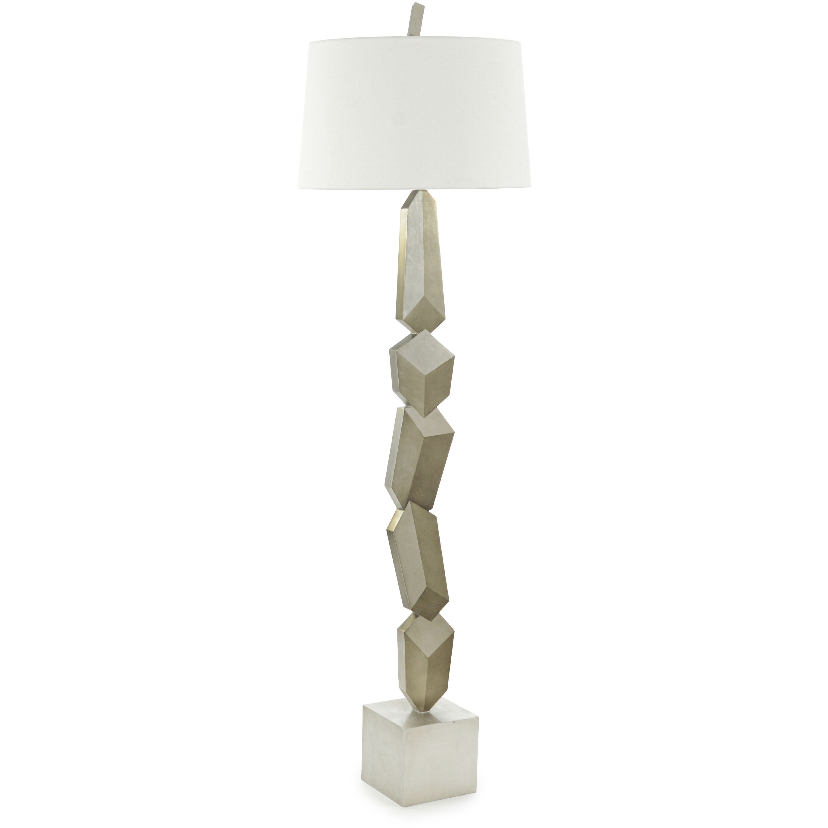 Trompe-L'Oeil Silver Floor Lamp Portable Light