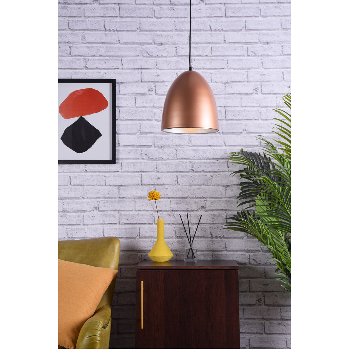 Circa 1 Light 9.5 inch Honey Gold Pendant Ceiling Light