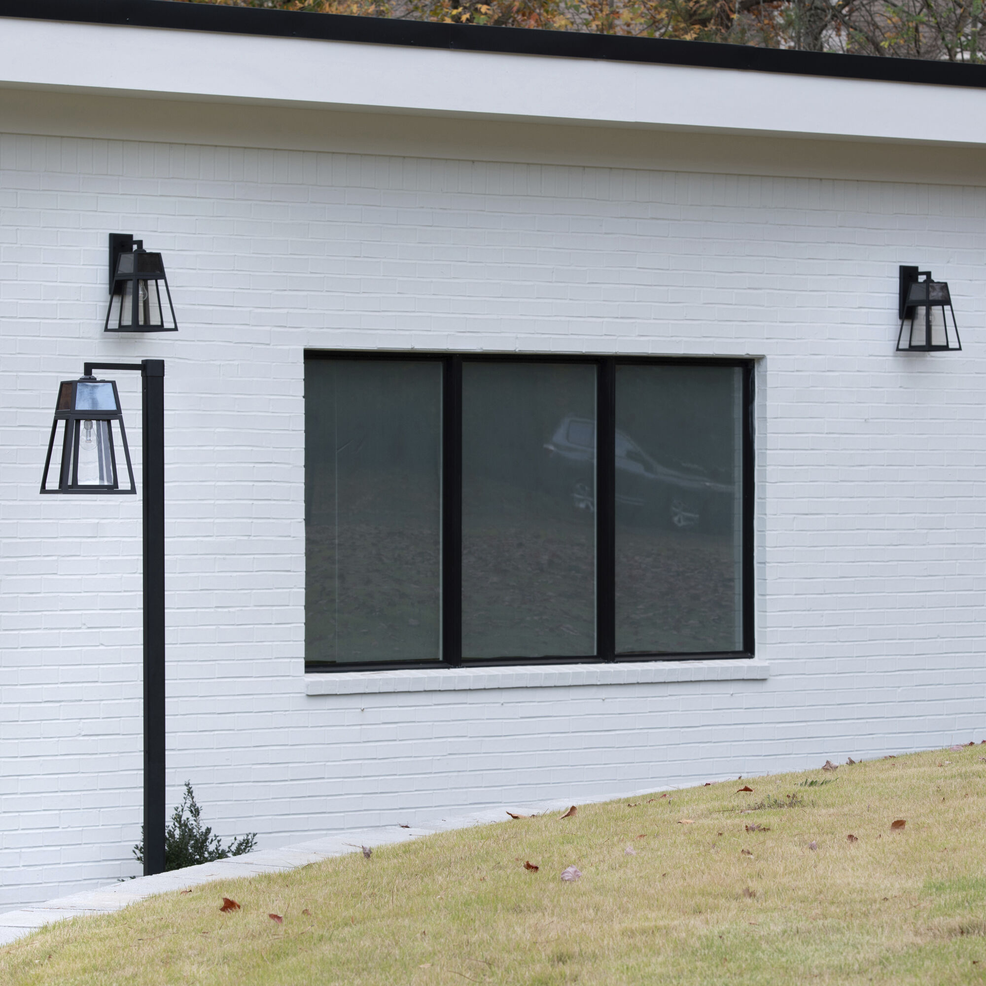 Aria 1 Light 98.38 inch Black Post Light, Solar