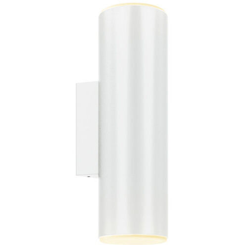 Aden LED 3.95 inch White ADA Sconce Wall Light, Adjustable Cylinder