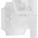 Mansard 1 Light 17 inch White Outdoor Wall Lantern