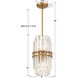 Hayes 4 Light 8 inch Aged Brass Mini Pendant Ceiling Light