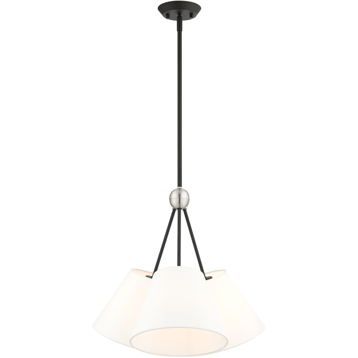 Prato 3 Light 21 inch Black Chandelier Ceiling Light
