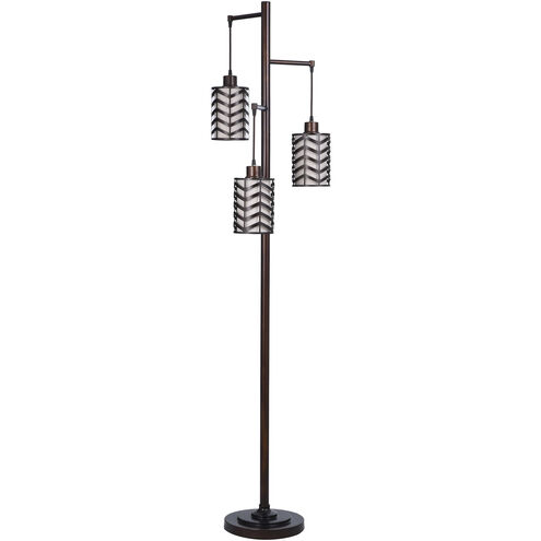 Cameron 72 inch 27 watt Rubbed Bronze Floor Lamp Portable Light