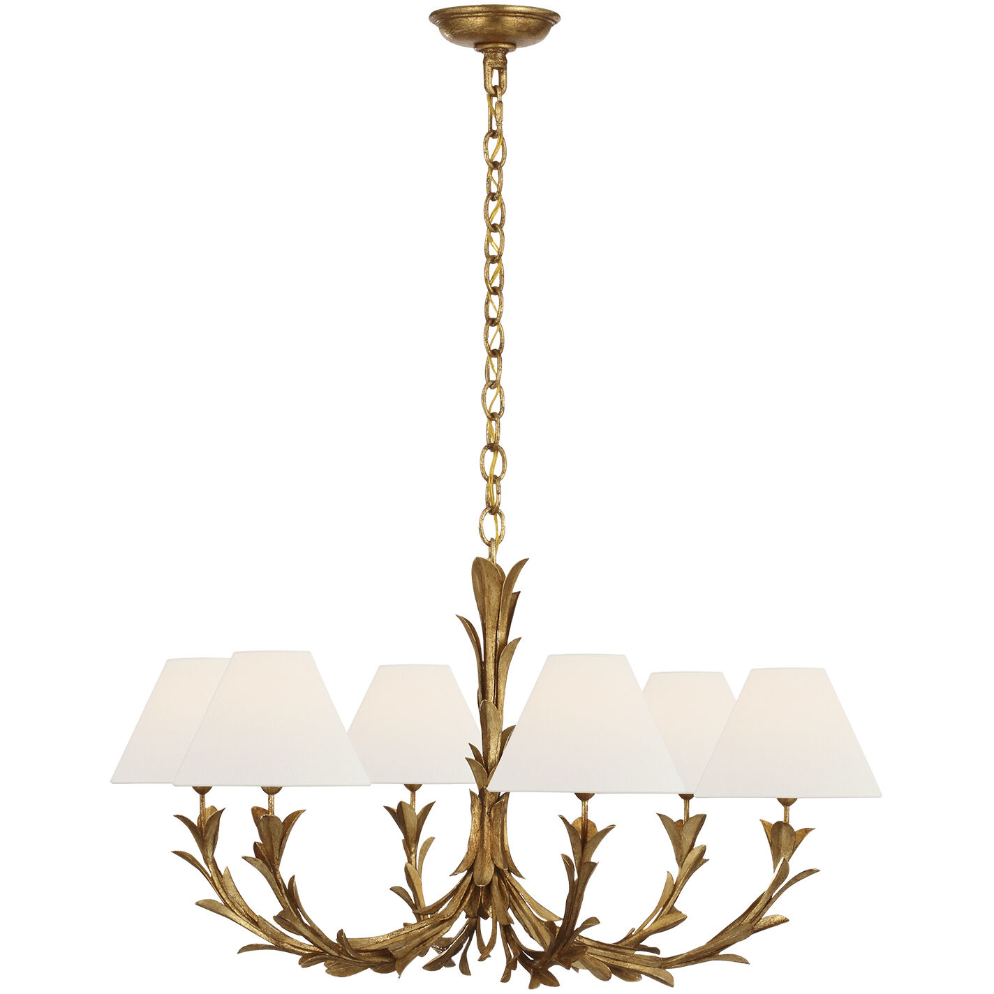 Chapman & Myers Provenz LED 32 inch French Gild Chandelier Ceiling Light
