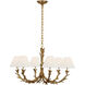 Chapman & Myers Provenz LED 32 inch French Gild Chandelier Ceiling Light