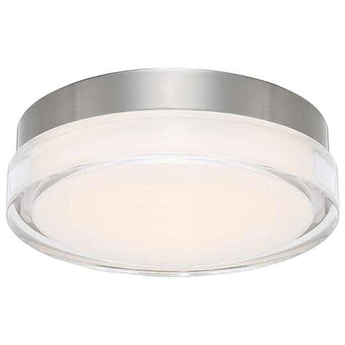 Dot LED 12.13 inch Stainless Steel Flush Mount Ceiling Light in 2700K, dweLED