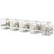 Bennington 5 Light 36.25 inch Brushed Nickel Vanity Wall Light