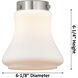 Franklin Restoration Bellmont 2 Light 18 inch Polished Chrome Bath Vanity Light Wall Light in Matte White Glass, Franklin Restoration