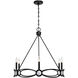Minette 6 Light 28 inch Matte Black Chandelier Ceiling Light