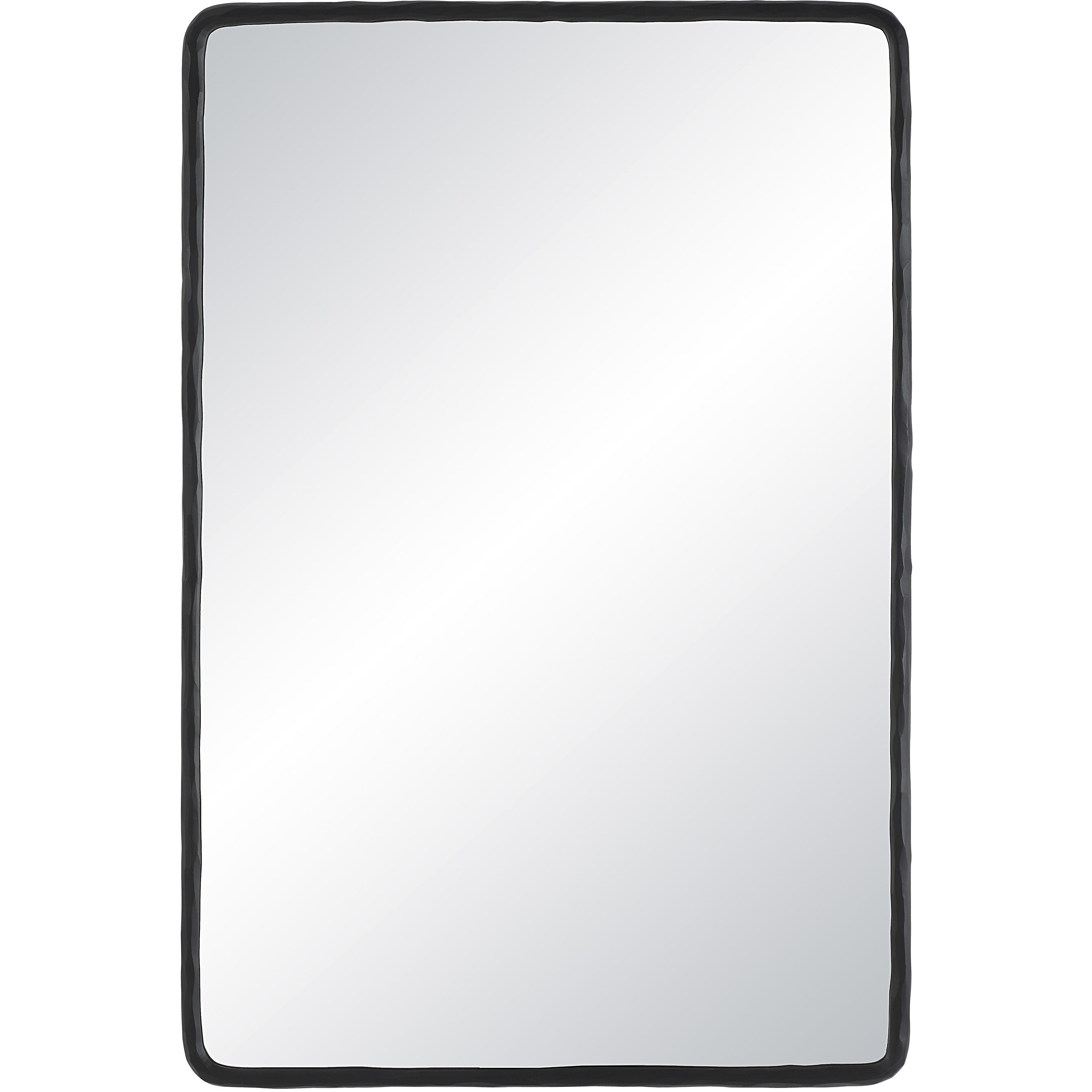 Jorah 36 X 24 inch Matte Black Wall Mirror