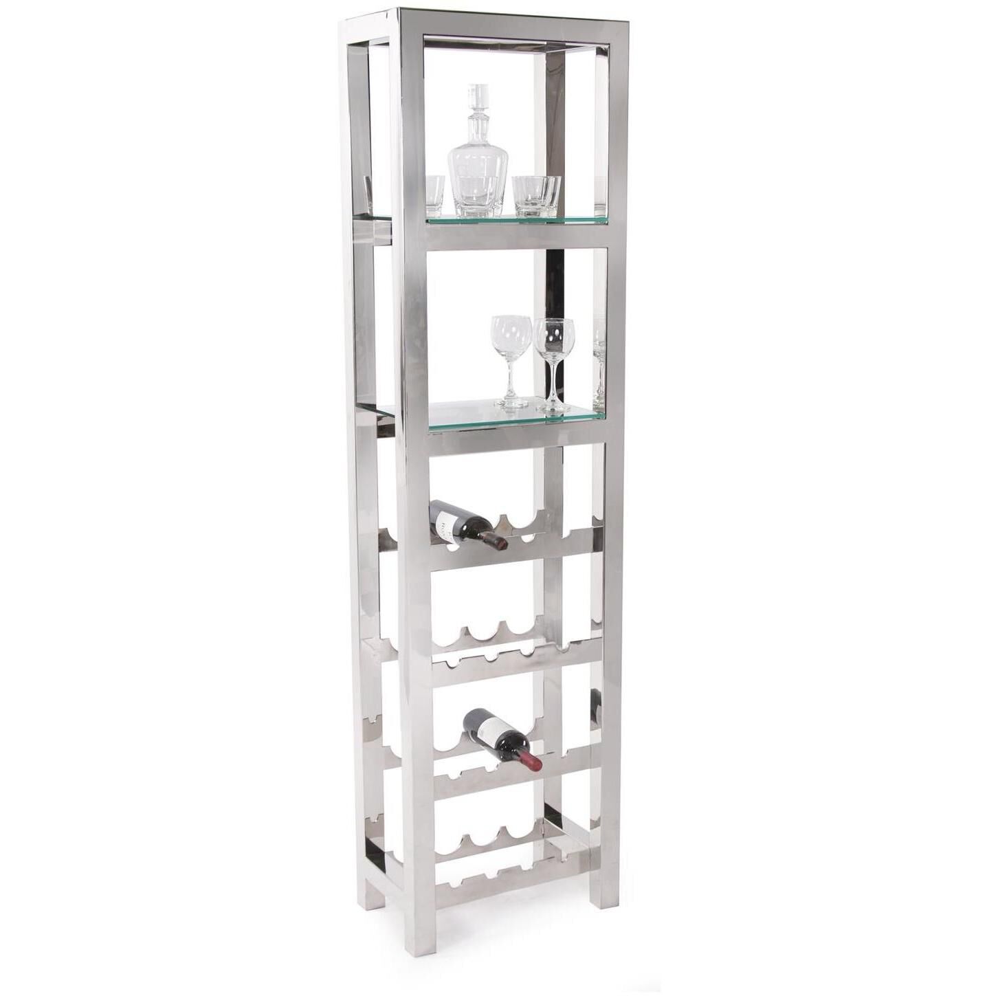 Graves 74.75 X 19.75 inch Silver Bar Etagere