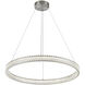 Chevron LED 31.5 inch Brushed Nickel Pendant Ceiling Light
