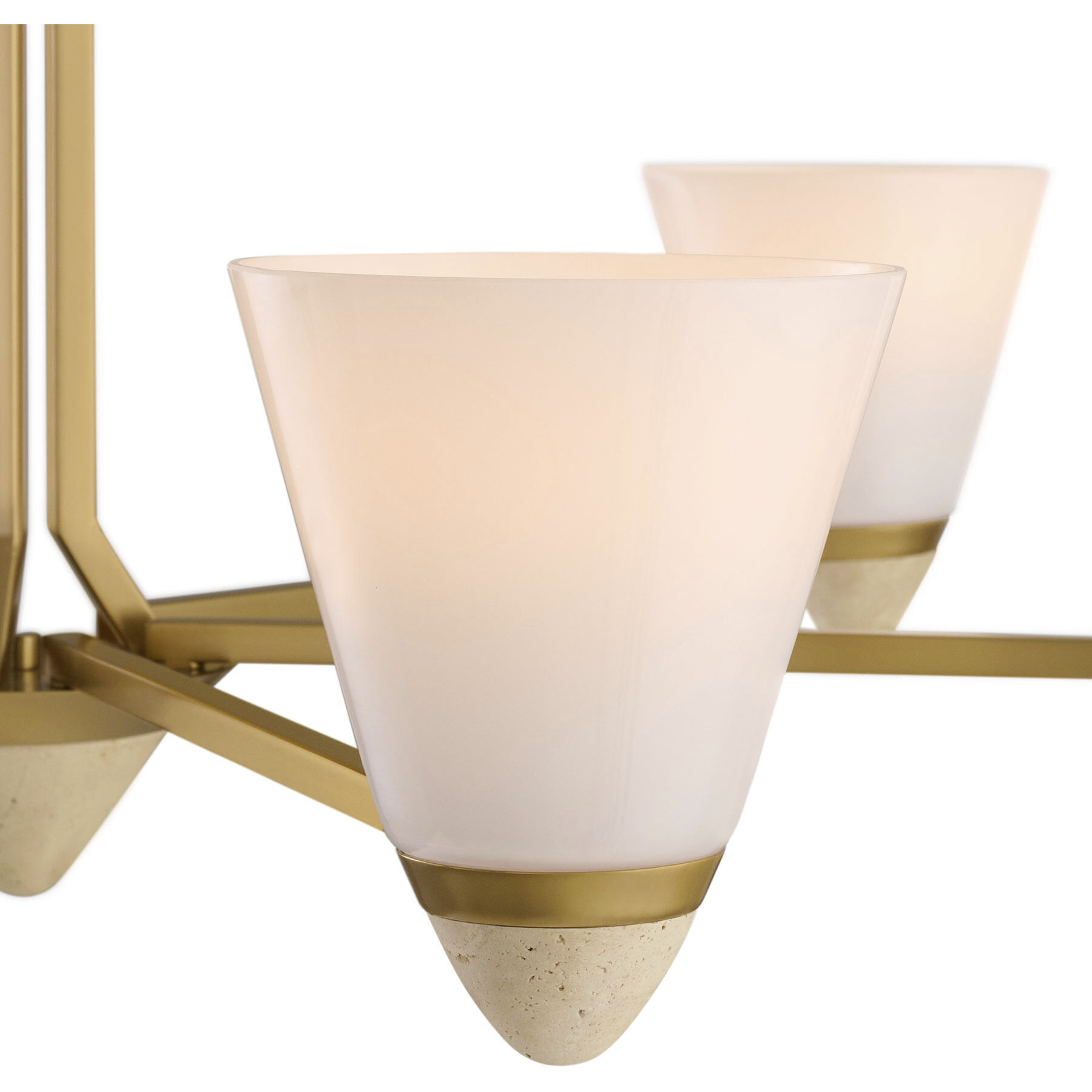 Kohlman 6 Light 40 inch Warm Brass Chandelier Ceiling Light