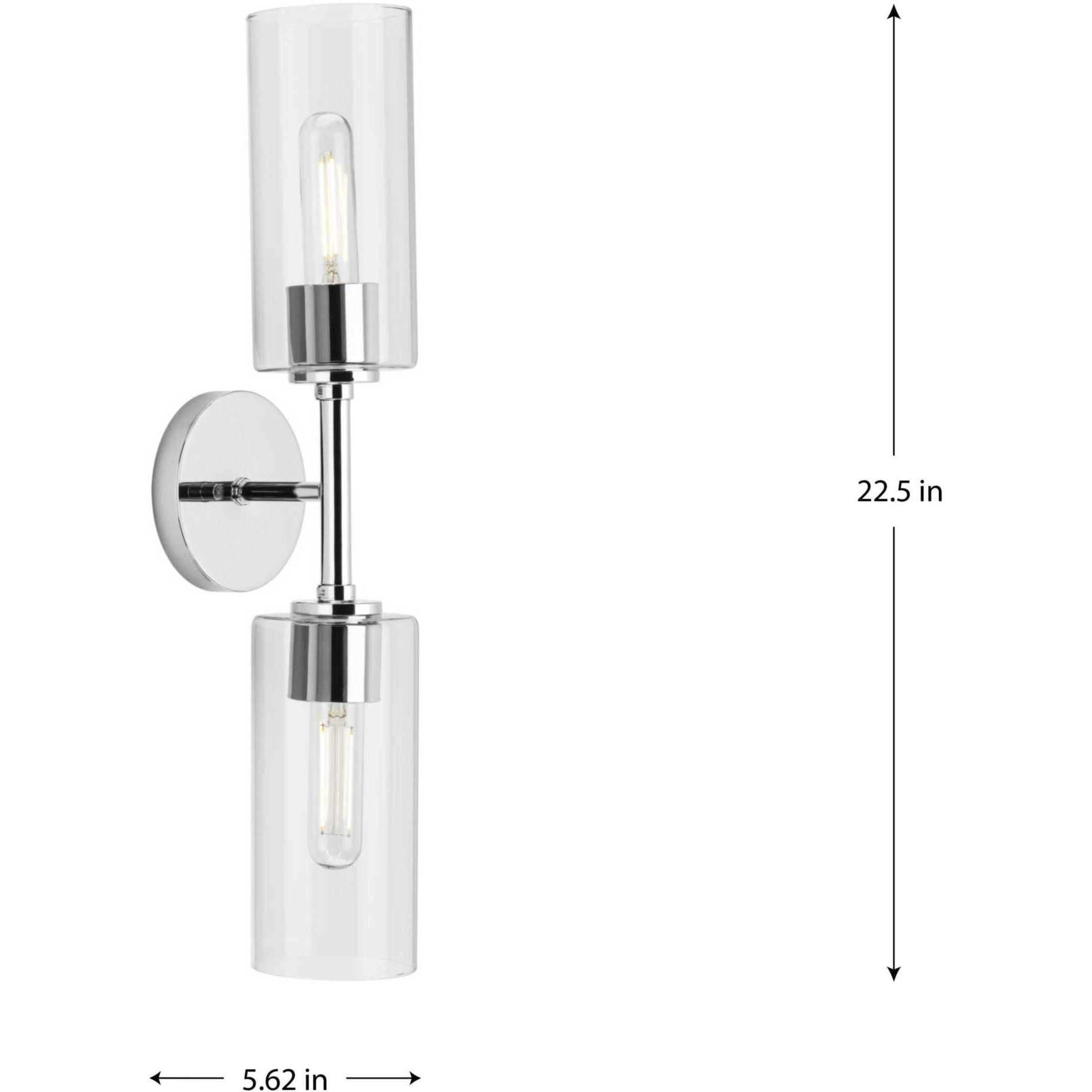 Cofield 2 Light 5.62 inch Polished Chrome Wall Bracket Wall Light