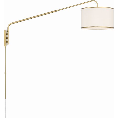 Mallory 50.5 inch 60.00 watt Soft Brass Task Sconce Wall Light