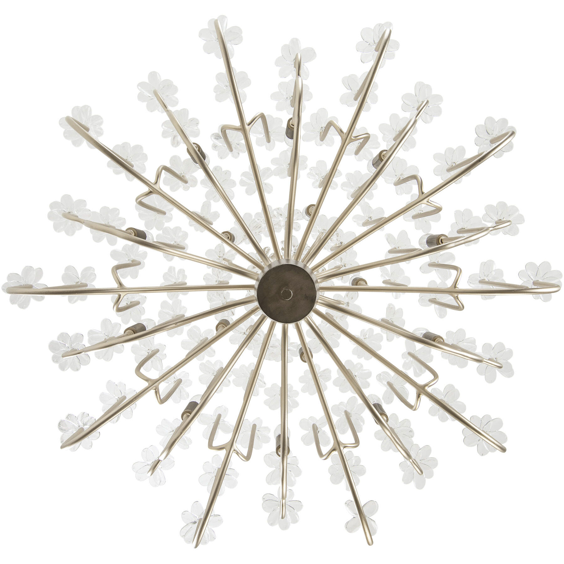 Wildflower 15 Light 40 inch Gold Dust/Artifact Chandelier Ceiling Light, Smithsonian Collaboration