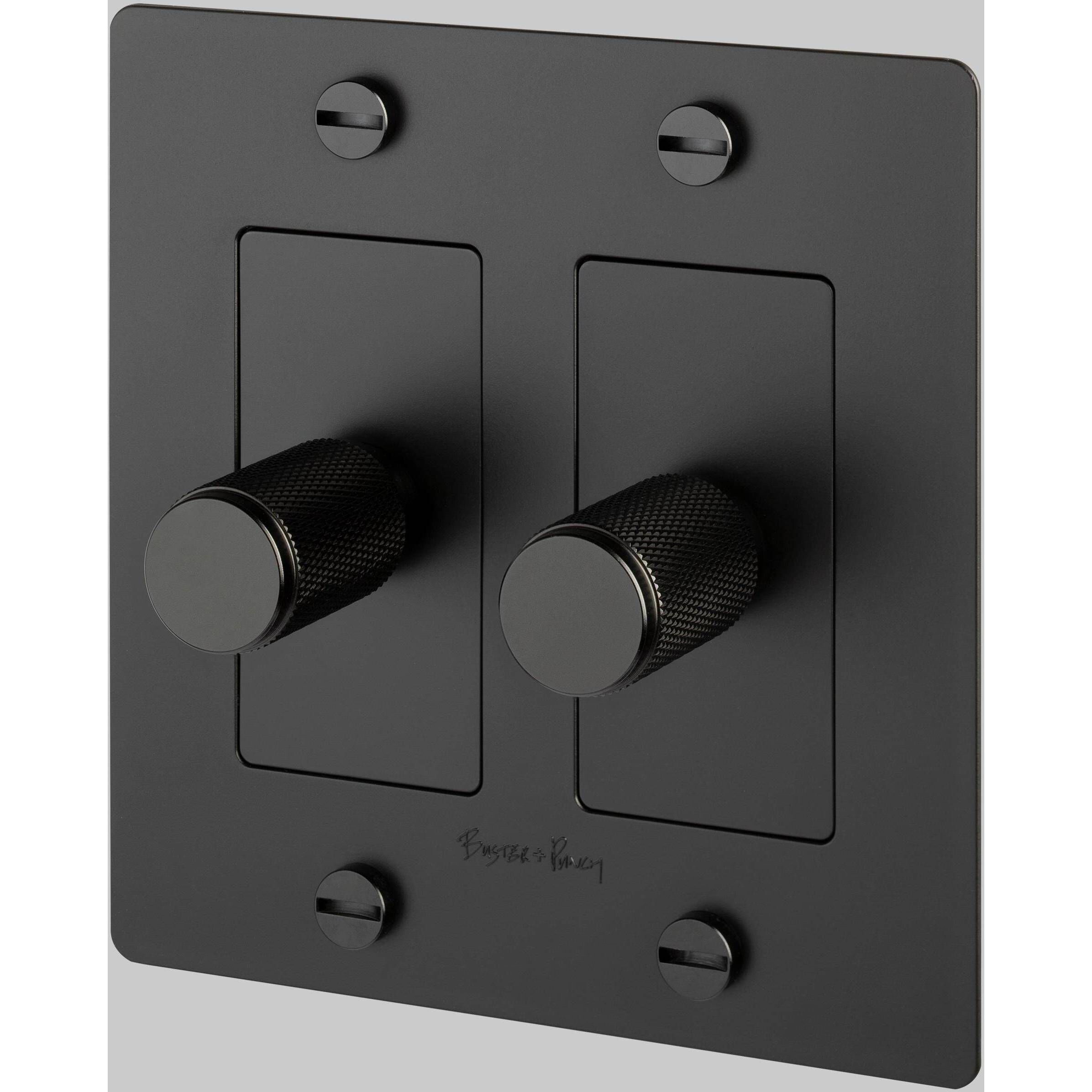 2G 100-120 Black Dimmer Switch, LED